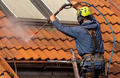 Démoussage et hydrofuge de toiture à Pontmain